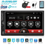7 Inch Car Mp5 Player With Bluetooth / Fm Remote 4 Led Camera