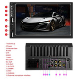 7 Inch Car Mp5 Player With Bluetooth / Fm Remote 4 Led Camera - 45-Degree Angle
