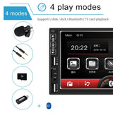 7 Inch Car Mp5 Player With Bluetooth / Fm Remote 4 Led Camera - Rear View