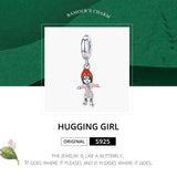 925 Sterling Silver Sunshine Girl Bead Pendant For Diy Bracelets And Necklaces - Rear View