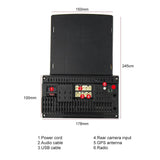 9.7 Inch Vertical Screen Android Car Mp5 Player With Hd 2.5D Glass Standard + 4 Lights Camera - Rear View