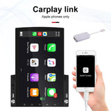 9.7 Inch Vertical Screen Android Car Mp5 Player With Hd 2.5D Glass Standard + 4 Lights Camera - Close-Up Angle