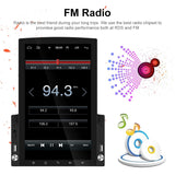9.7 Inch Vertical Screen Android Car Mp5 Player With Hd 2.5D Glass Standard + 4 Lights Camera - Low Angle