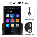 9.7 Inch Vertical Screen Android Car Mp5 Player With Hd 2.5D Glass Standard + 4 Lights Camera - Extra Image