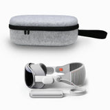 Portable Vr Headset Storage Bag for Apple Vision Pro Glasses - Gray Felt - Gray Felt - Side View