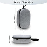 Portable Vr Headset Storage Bag for Apple Vision Pro Glasses - Gray Felt - Gray Felt - 45-Degree Angle