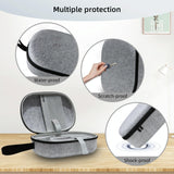 Portable Vr Headset Storage Bag for Apple Vision Pro Glasses - Gray Felt - Gray Felt - Close-Up Angle