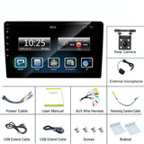 7 Inch Carplay Car Mp5 Player + 4 Light Camera - C7001 - Front View
