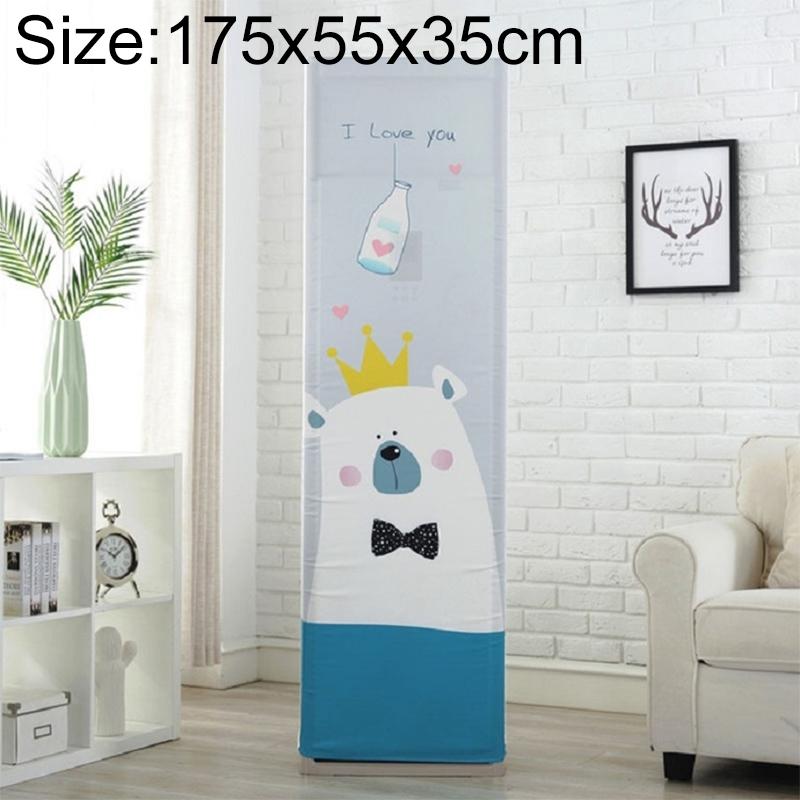 Love Bear Fabric Dust Cover - All-inclusive Vertical Cabinet Ac - 175x55x35cm