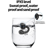 Waterproof Bluetooth Earphones with Ear Clip - M10 - Rear View