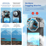 Amagisn Protective Lens Guard for Insta360 X3 Camera - Silicone Case - 45-Degree Angle