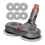 Electric Vacuum Cleaner with Integrated Mopping Head and Water Tank - Includes 6 Rag Pieces - For Dyson V15 - Front View