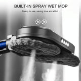 Electric Vacuum Cleaner with Integrated Mopping Head and Water Tank - Includes 6 Rag Pieces - For Dyson V15 - Rear View