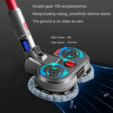 Electric Vacuum Cleaner with Integrated Mopping Head and Water Tank - Includes 6 Rag Pieces - For Dyson V15 - Close-Up Angle