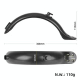 8.5 Inch Rear Fender for Xiaomi M365 / 1s / Pro Scooter - Plastic 4 Holes - Fender+Tail Light Set - Top-Down View