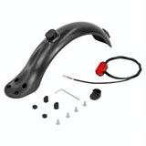 8.5 Inch Rear Fender for Xiaomi M365 / 1s / Pro Scooter - Plastic 4 Holes - Fender+Tail Light Set - Rear View