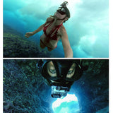 Foldable Tripod Selfie Stick for Action Cameras and Phones - 93cm - Top-Down View