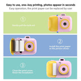 Smart Kids Thermal Camera With Printing Paper - 2.4 - Blue Focus - 503J Blue Fixed Focus