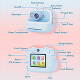 Blue Children'S Thermal Camera With Dual-Camera 1080P Hd 2400W Pixel 2.4-Inch Display - Blue - Extra Image