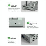 Vertical Laptop Docking Station with 4k / 60hz Type-c Hub - 11-In-1 With Lan