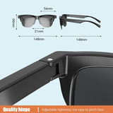 Bluetooth 5.3 Smart Sunglasses with Wireless Headset and Anti-glare Protection - Side View