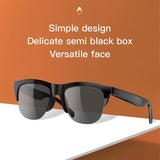 Bluetooth 5.3 Smart Sunglasses with Wireless Headset and Anti-glare Protection - Top-Down View