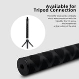 70cm Straight Pull Selfie Stick for Sports Cameras with 3 Jaw Screw - Rod+1/4 Turn 3 Jaw+Screw