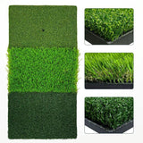Indoor Golf Practice Pad - 3-in-1 Swing Mat for Hitting and Chipping - 90X40Cm - Top-Down View