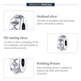 925 Sterling Silver Diy Bracelet / Necklace Beads - 45-Degree Angle
