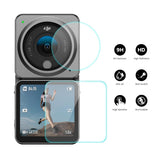 Dji Action 2 Dual Screen Combo Tempered Glass Film - 0.2mm 9h - Front View