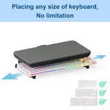 Adjustable Laptop Stand with Storage Drawer - Height Riser - Upgrade - Top-Down View