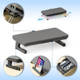 Adjustable Laptop Stand with Storage Drawer - Height Riser - Upgrade - 45-Degree Angle