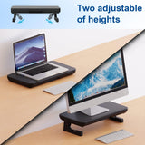 Adjustable Laptop Stand with Storage Drawer - Height Riser - Upgrade - Low Angle