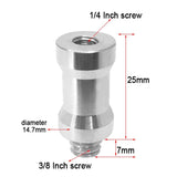 10-Pack 1 / 4 Female To 3 / 8 Male Screw Adapters - Side View