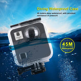 Waterproof Diving Case for Gopro Fusion - 45m Depth - Close-Up Angle
