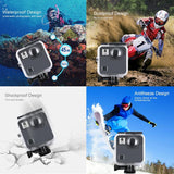 Waterproof Diving Case for Gopro Fusion - 45m Depth - Low Angle