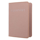 Khaki Frosted Pu Multi Card Passport Holder For Travel Abroad