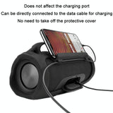 Portable Silicone Case for Jbl Charge3 Speaker - no Shoulder Straps - Top-Down View