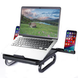 Adjustable Foldable Laptop Stand for Cooling and Ergonomic Lifting - Front View