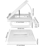 Adjustable Foldable Laptop Stand for Cooling and Ergonomic Lifting - Top-Down View