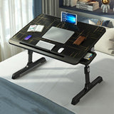 Foldable Bed Desk - Lifts for Easy - Front View
