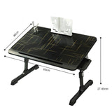 Foldable Bed Desk - Lifts for Easy - Side View