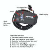 Electric Bike Display & Controller Set for S810h Scooter - Close-Up Angle