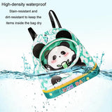 Kids' Cartoon Swim Bag Waterproof Dry / Wet Portable - Small Astronaut - Rear View
