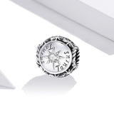 925 Sterling Silver Zodiac Zircon Bead Bracelet / Necklace Set Taurus Style - Taurus - Top-Down View