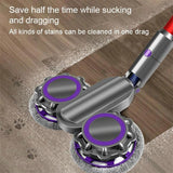 Electric Mop Cleaning Head with Water Tank for Dyson V7 / V8 / V10 / V11 - 45-Degree Angle