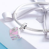 925 Sterling Silver Diy Romantic Beaded Bracelet - Extra Image