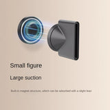 Wall Mounted Magnetic Blower Holder for Nozzles - no Punch Needed - For Dyson Hair Dryer Nozzle - Close-Up Angle