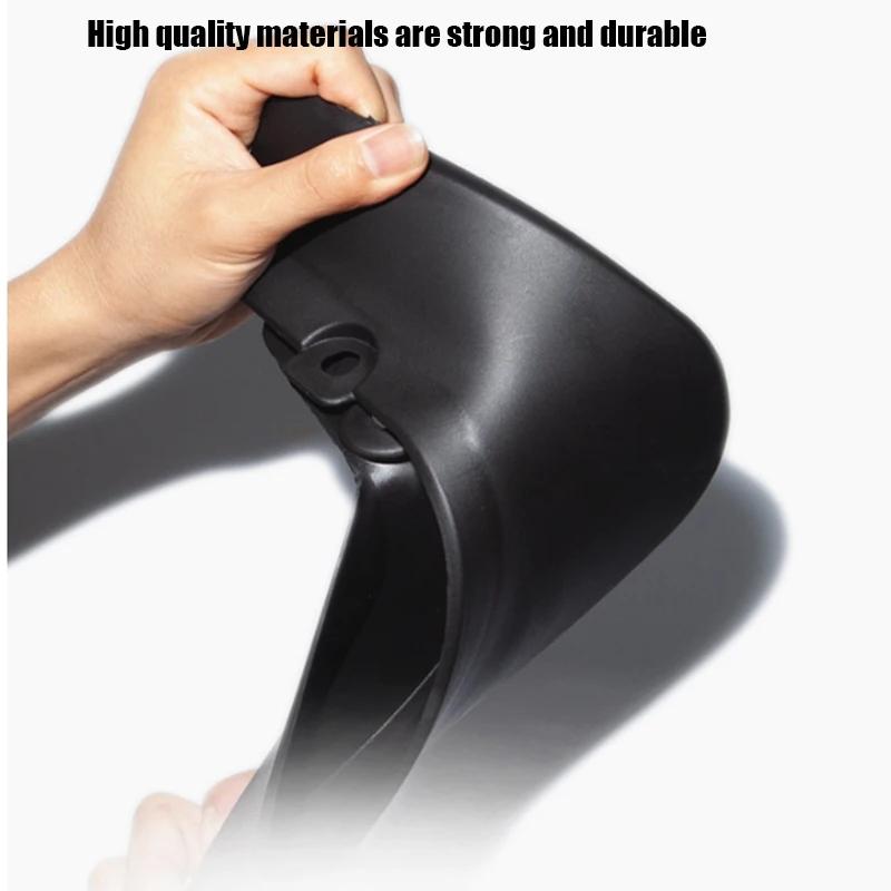 For Tesla Model Y Car Punch-Free Front And Rear Wheel Soft Rubber Fender Guard - Carbon Fiber - Carbon Fiber