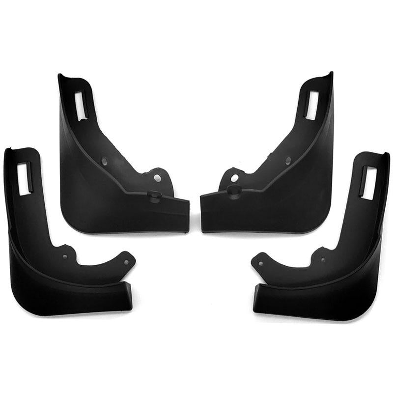 For Tesla Model Y Car Punch-Free Front And Rear Wheel Soft Rubber Fender Guard - Carbon Fiber - Carbon Fiber